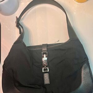 Gucci Gg Jackie O Shoulder Bag - Canvas - Authentic